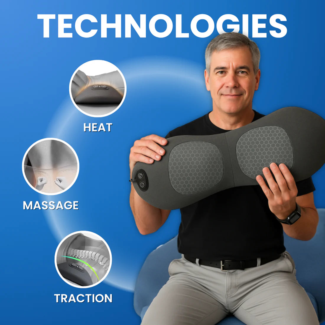 SpinaRelief™ The 3-in-1 Smart Relief Pillow